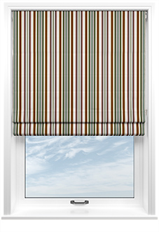 The British Stripe Co. Elizabeth, Highlands No.1 - Twist&Fit Roman Blind